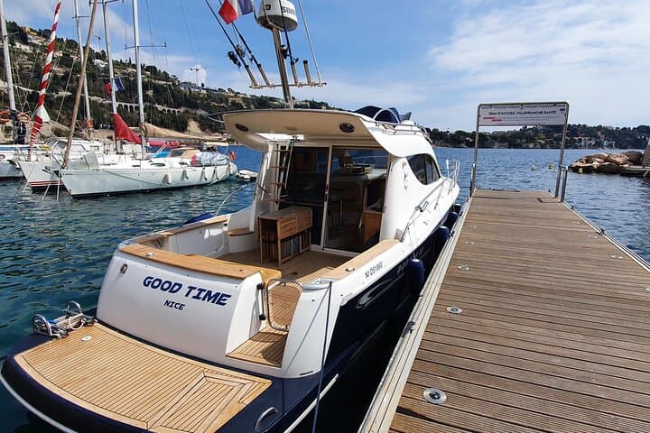 Our boat, the apply named Good Time