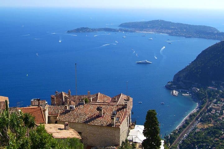 Eze exotic garden view over Cap Ferrat