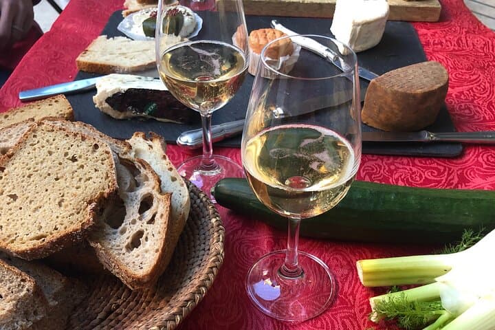 Bread, cheese, & wine