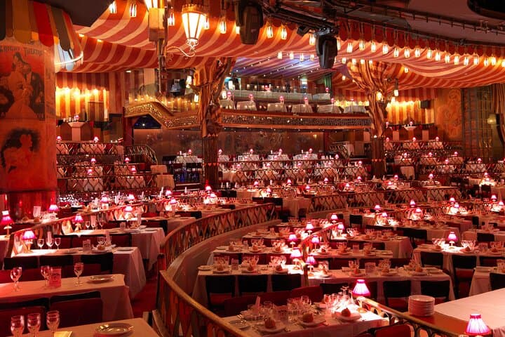 Paris Moulin Rouge 3-Courses Dinner with Wine and Show