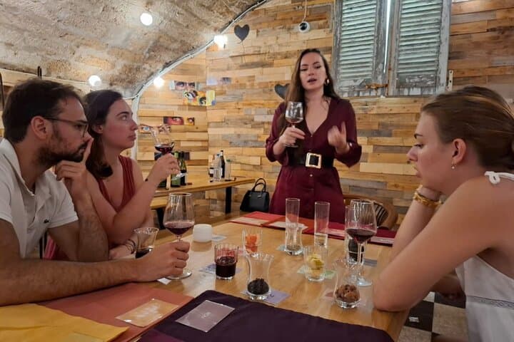 Wine tasting through play