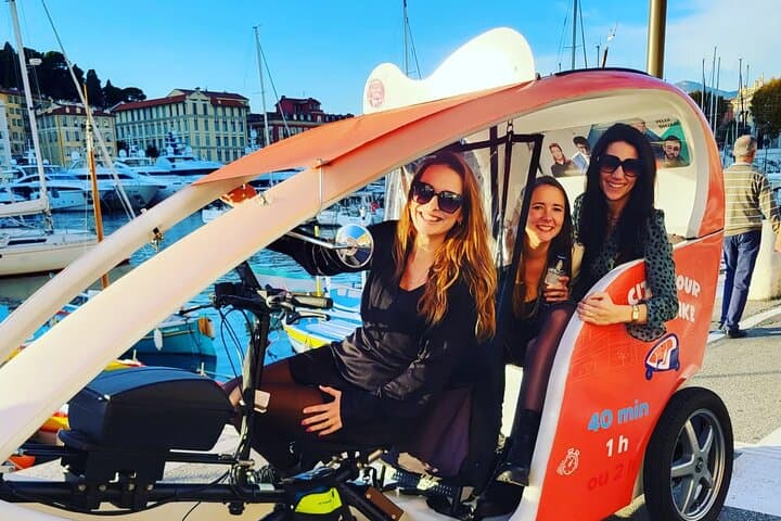 Private and Guided Velotaxi Tour in Nice 2h30