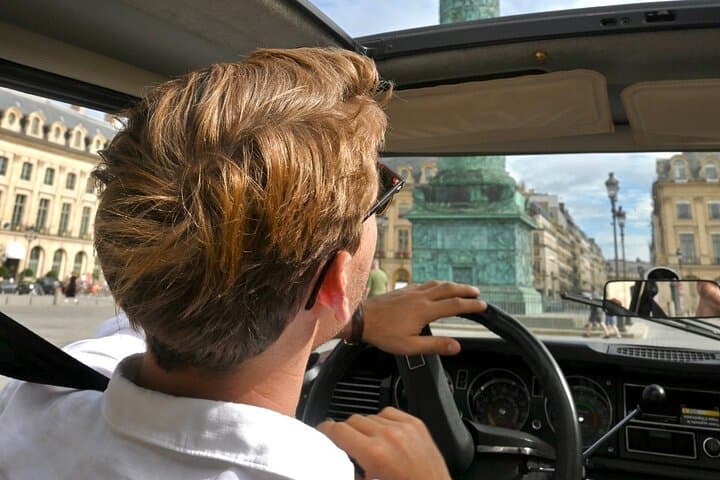Paris Private Guided Tour in a Vintage Open Top French Car
