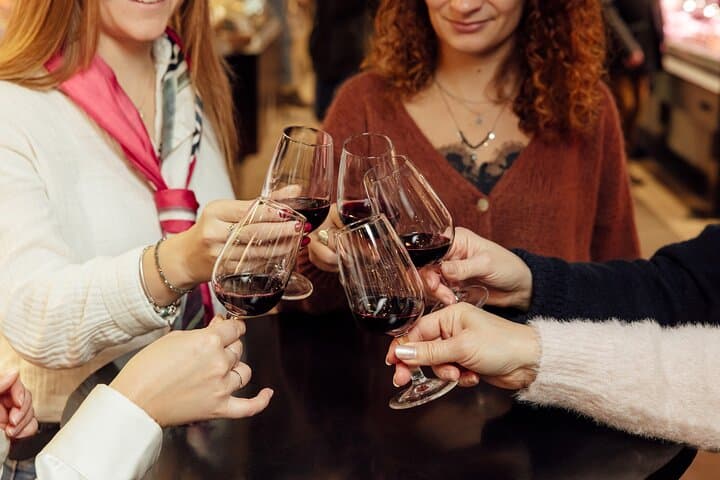 Wine tasting with clients