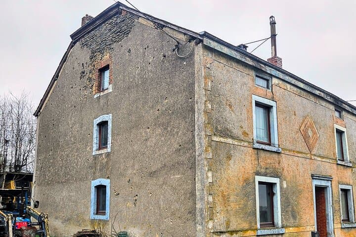 Visit to Foy's crossroad, where Shifty Powers shot a sniper across the window, when the Easy Company attack helped retaking the village in January 1945.
