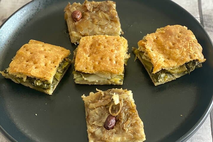 Dégustation de la Pissaladière et tourte aux blettes