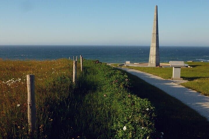American 1st Infantry Division monument at Colleville-sur-mer, on Omaha Beach.