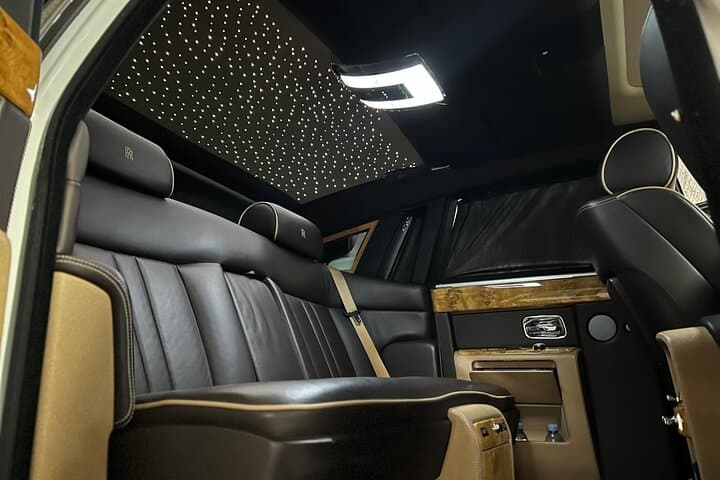 Black Interior Rolls Royce