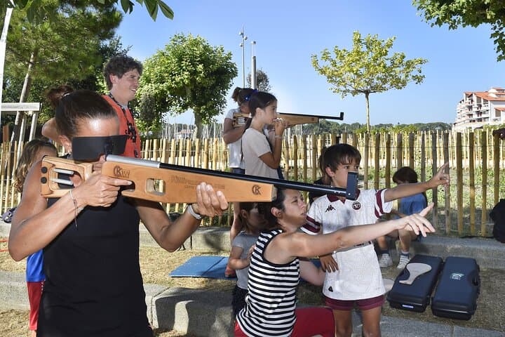 Laser Biathlon Competition in Capbreton