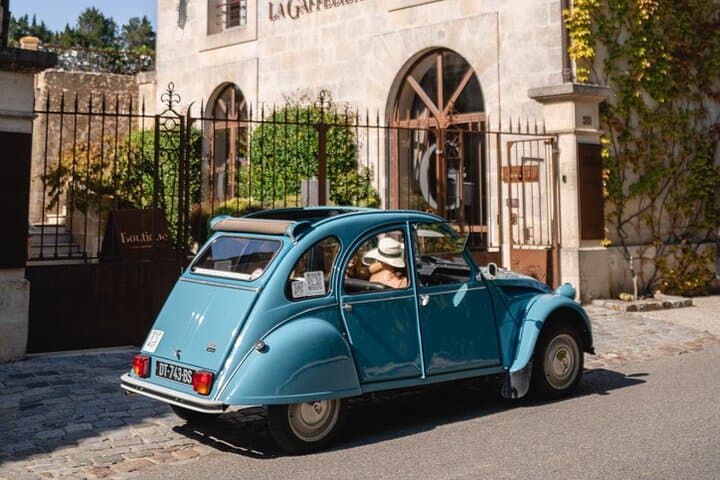 Climb aboard the iconic Citroën 2CV convertible