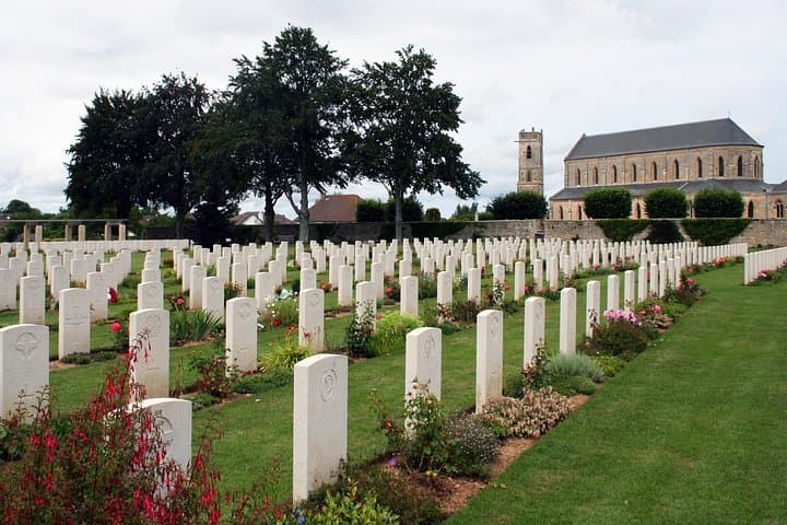Beny-sur-mer, France -The Canadian War Cemetery at Beny-sur-mer is the final resting place for 2049 soldiers who died on D-Day and the early part of the Battle of Normandy.