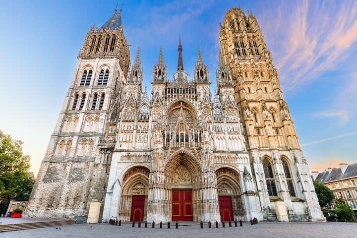 Notre-Dame Cathedral: The Gothic serrated façade, immortalized by the series of paintings by Claude Monet.
