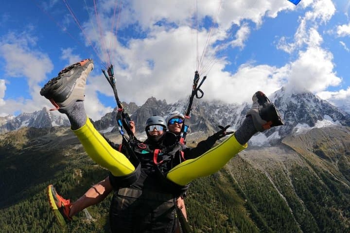 Chamonix Tandem paragliding flight