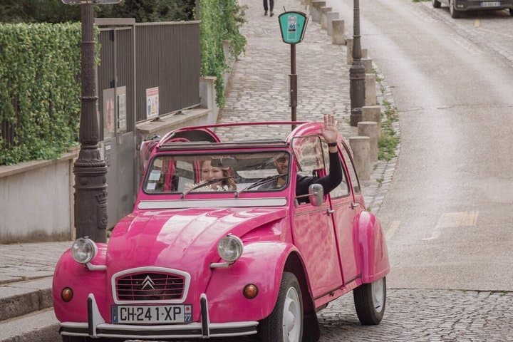 Emily in Paris Tour - in a Pink Citroën 2cv