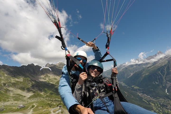 Chamonix Tandem paragliding flight
