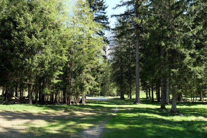 Pilates lessons in Chamonix: Outdoor view of Mont Blanc