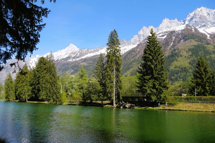Pilates lessons in Chamonix: Outdoor view of Mont Blanc