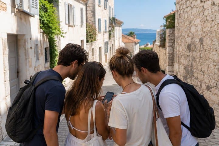 Escape game magic team in the streets of Antibes