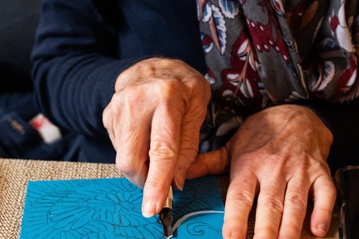 Hands On Block Print Workshop at a Nice Craft Brewery