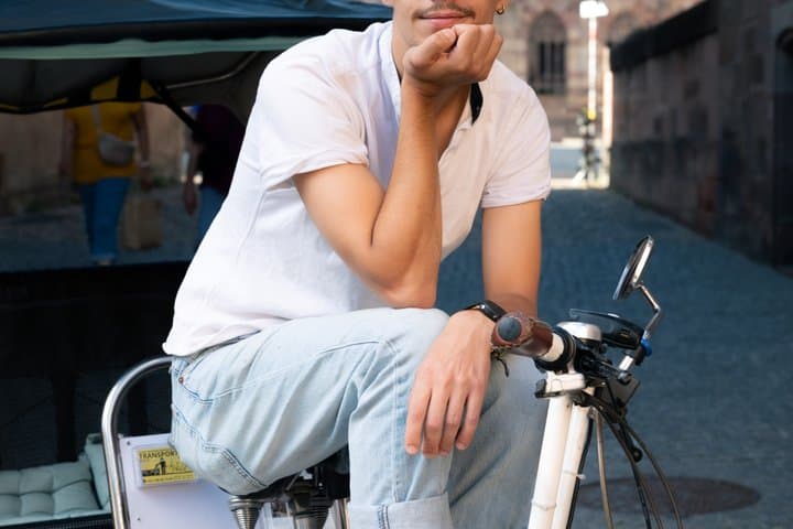 Explore Strasbourg in a comfortable rickshaw tuk-tuk